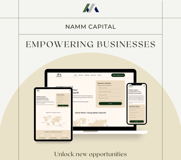 WordPress site development for NAMM Capital Investments