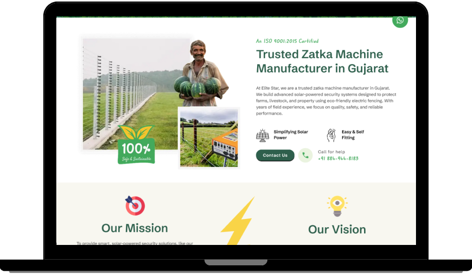 Solar Zatka machine manufacturer website
